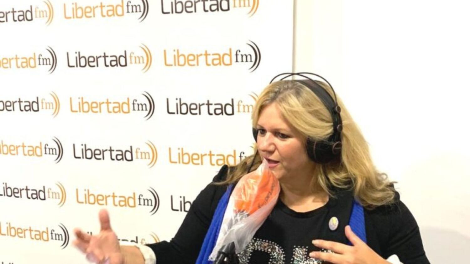Gracia Sánchez del Real en su programa de radio